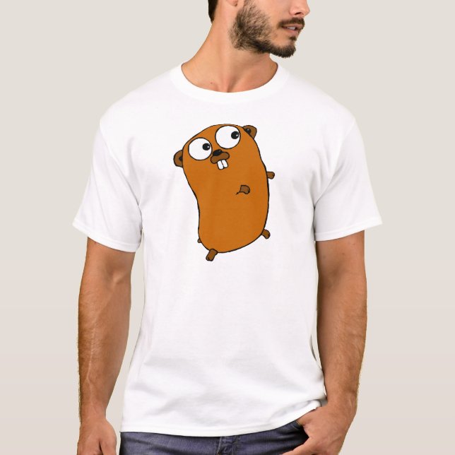 Camiseta Gopher adaptable lindo (Anverso)