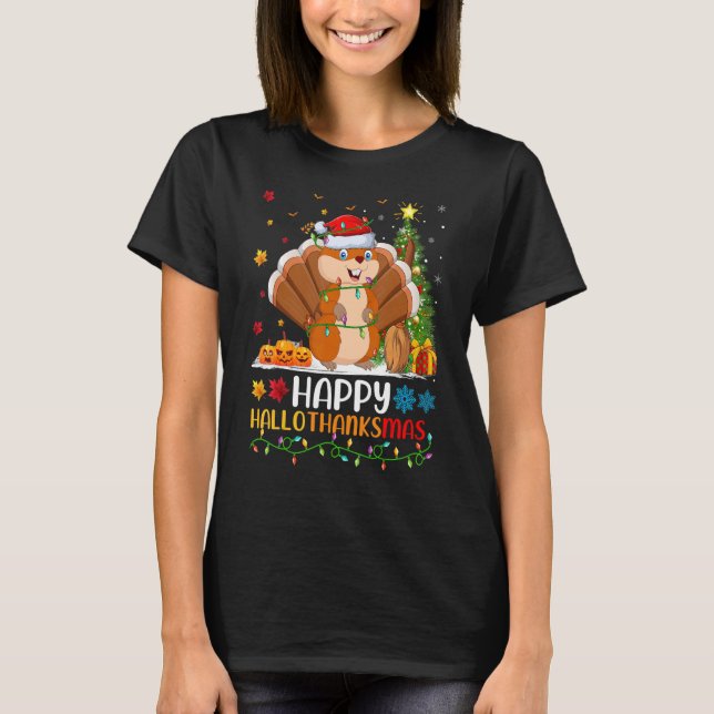 Camiseta Gopher Animal Happy Gopher Hellothanksmas (Anverso)