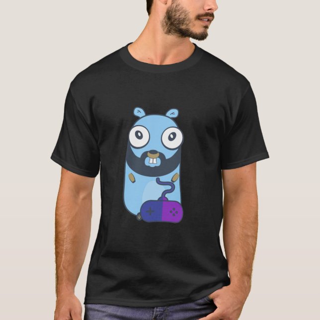 Camiseta Gopher gamer. Golán (Anverso)