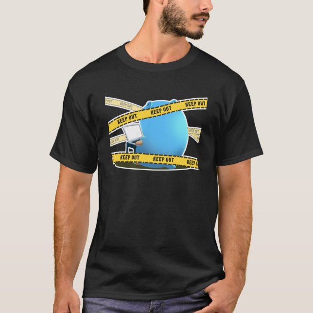 Camiseta Gopher Golang Im Trabajando Mantener Fuera La Esen (Anverso)