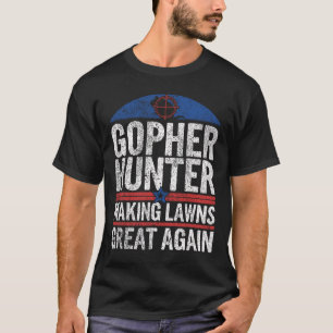 Camiseta Gopher Hunter Haciendo Que Los Céspedes Sean Grand