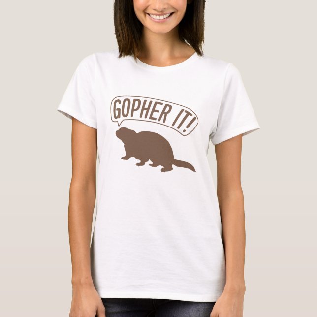 Camiseta Gopher It (Anverso)