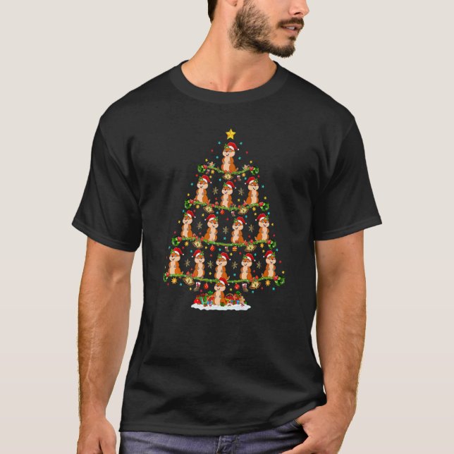 Camiseta Gopher Lights Xmas Santa Gopher Christmas Tree (Anverso)