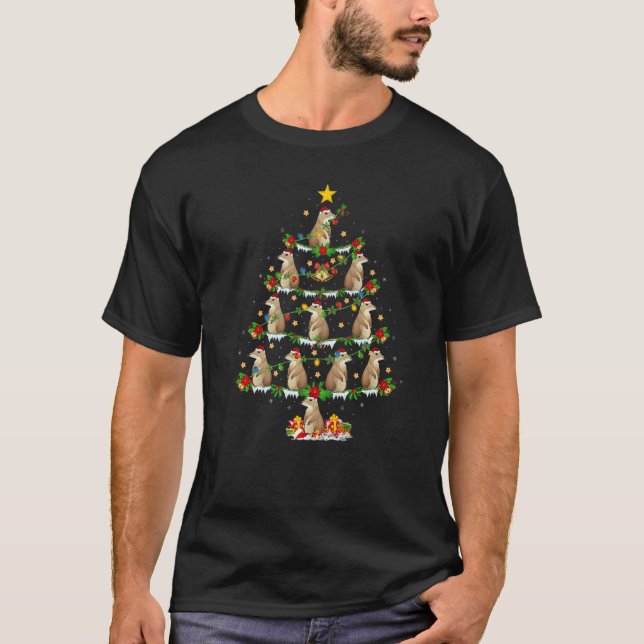Camiseta Gopher  Xmas Lights Gopher Christmas Tree (Anverso)