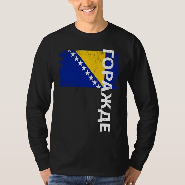 Camiseta Gorazde Bosnia Flag For Bosnian Men Women Kids (Anverso)