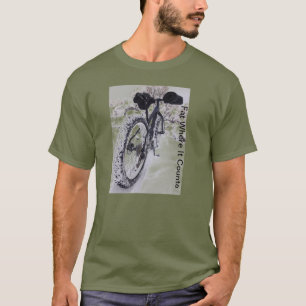 Camiseta gorda de la bici de montaña de la bici