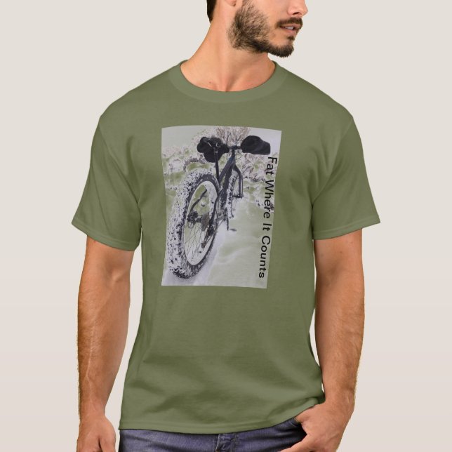 Camiseta gorda de la bici de montaña de la bici (Anverso)