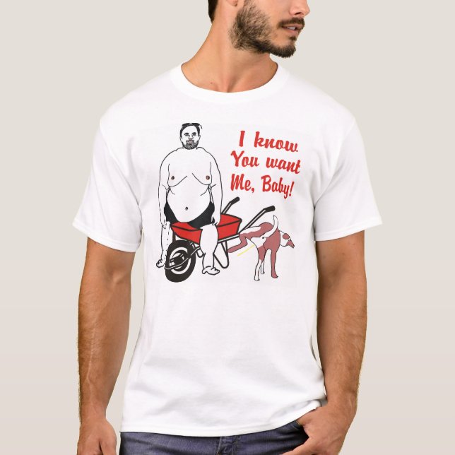 Camiseta gorda repugnante divertida del hombre (Anverso)