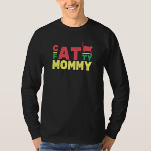 Camiseta Gorda Retro Gatita Mamá Gorda Chonk Mamá Minina