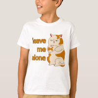 Camiseta Gordo gato malhumorado déjame solo