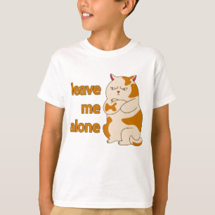 Camiseta Gordo gato malhumorado déjame solo
