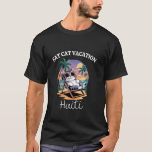 Camiseta Gordo Gato Vacaciones Haití Viajes Haití