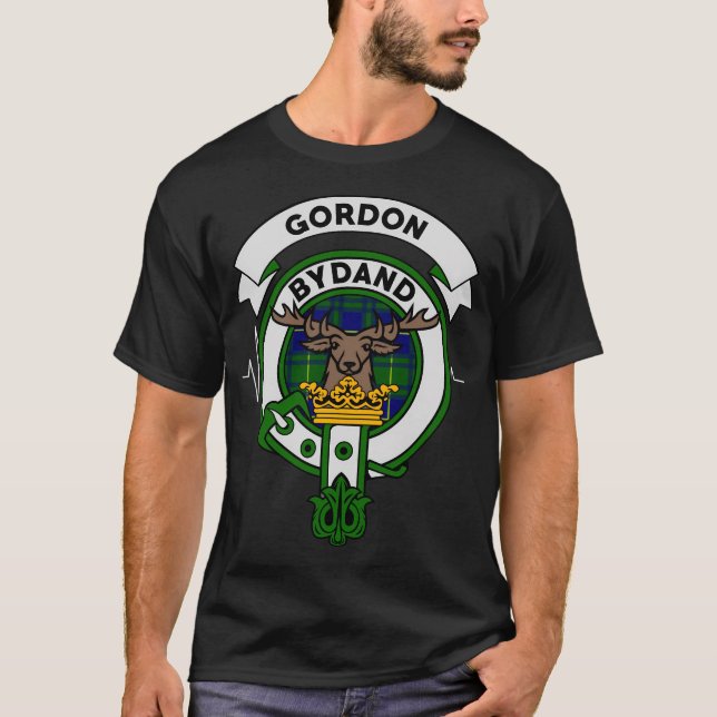 Camiseta Gordon Clan Badge Hoodie Scottish Tartan Gifts (Anverso)