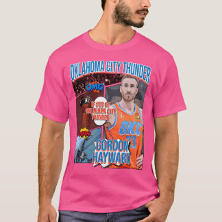 Camiseta Gordon Hayward Basketball Art Thunder 1