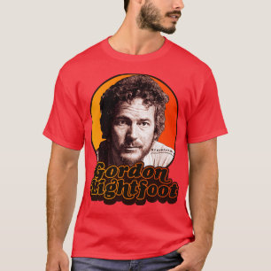 Camiseta Gordon Lightfoot Retro Folk Rock Icon