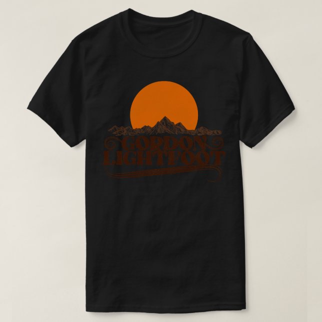 Camiseta Gordon Lightfoot Rising Sun (Diseño del anverso)