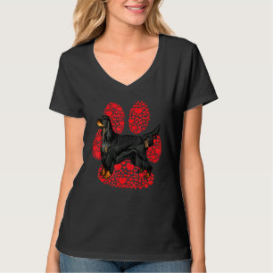 Camiseta Gordon Setter Día de San Valentín Amor Perro Pata