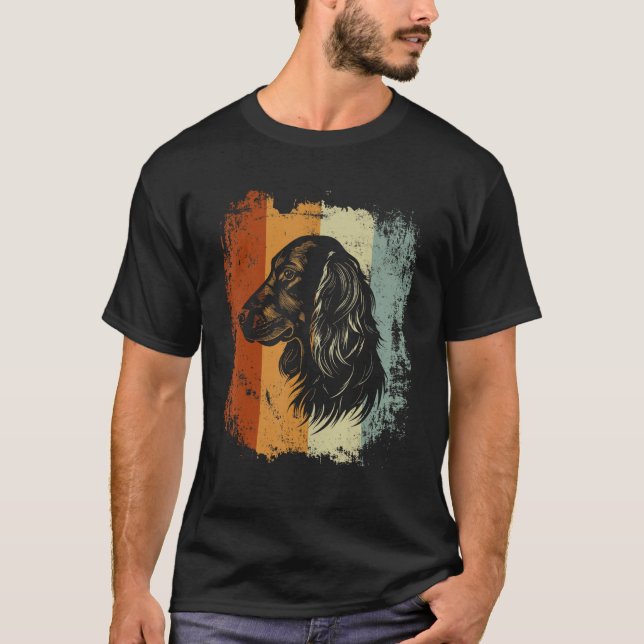 Camiseta Gordon Setter Dog Retro Design (Anverso)