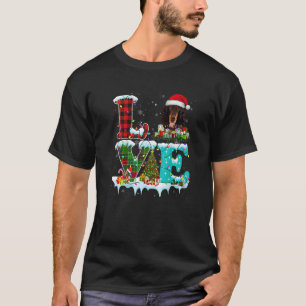 Camiseta Gordon Setter Navidad Árbol Light Pajama Perro Nav