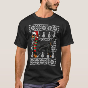 Camiseta Gordon Setter Navidad Sombrero Santa Navidad Feo