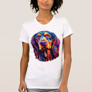Camiseta Gordon Setter Neon Design