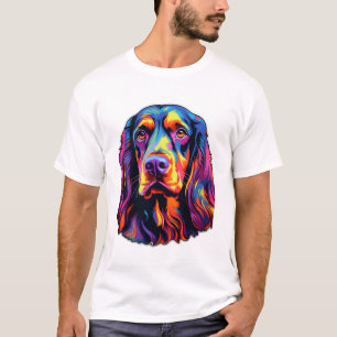 Camiseta Gordon Setter Neon Design