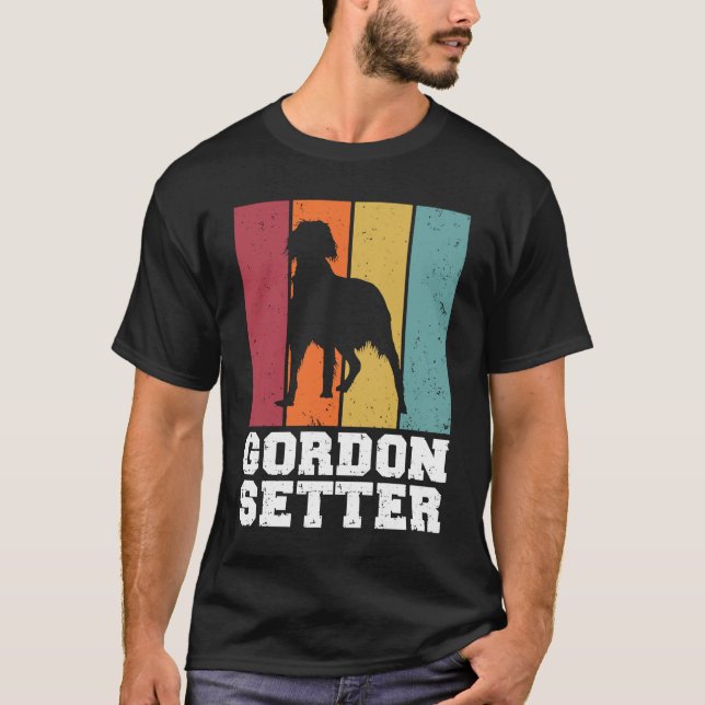 Camiseta Gordon Setter Vintage  1 (Anverso)
