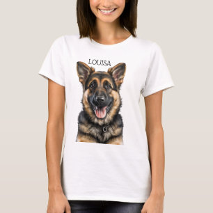 CAMISETA GORGEOUS BLACK & TAN ALEMÁN SHEPHERD PUPPY