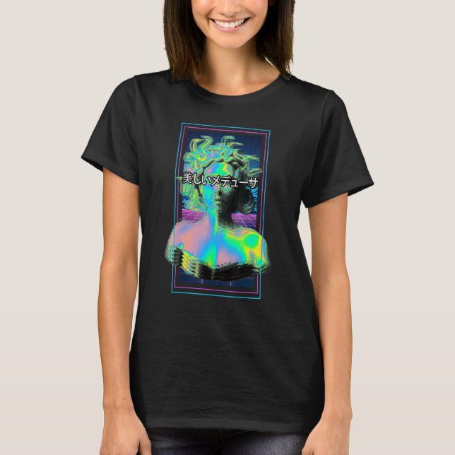 Camiseta Gorgón de mitología de la medusa de la vaporola en (Anverso)
