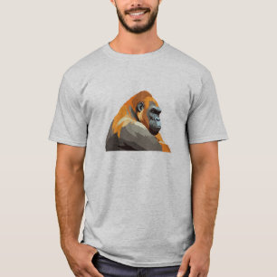 Camiseta Gorila Adorable Tía Animal Dormido Relajante Diver