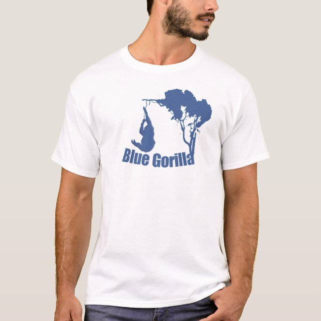 Camiseta gorila azul (Anverso)
