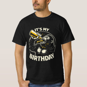 Camiseta Gorila Bebiendo Cerveza en su Cumpleaños