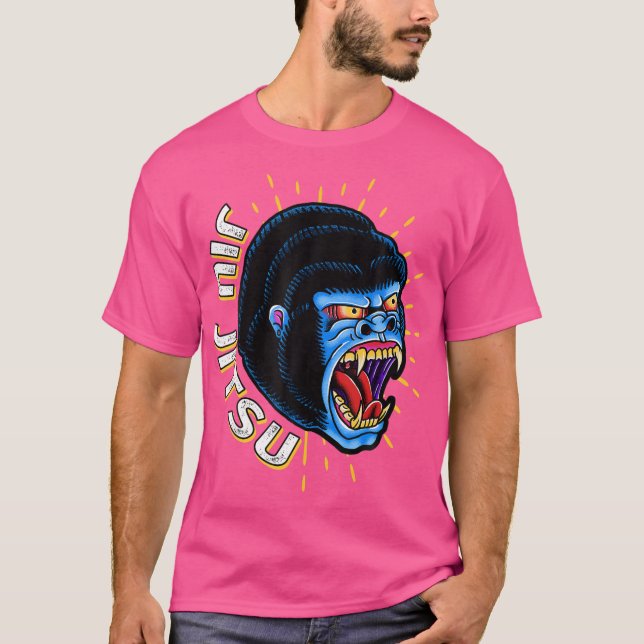 Camiseta Gorila brasileña Jiu Jitsu (Anverso)