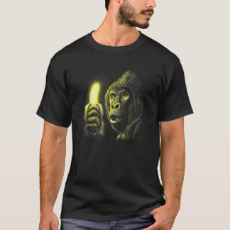 Camiseta Gorila cargando plátano gracioso vestido de mono s