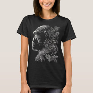 Camiseta Gorila Chimpanzee Chimp Jungle Monkey Ape Preserv