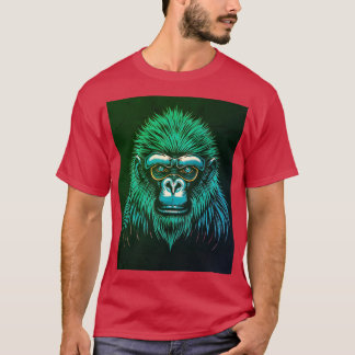 Camiseta Gorila Cibernético – Ilustración de Mono Futurista