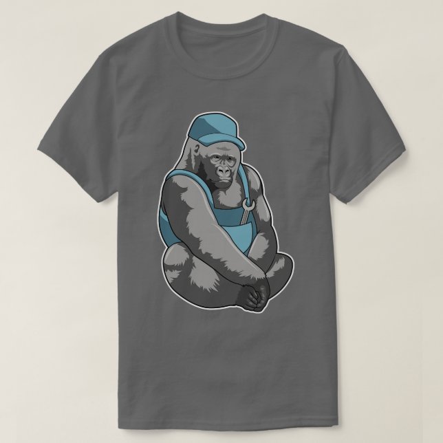 Camiseta Gorila Como Artesano Con Llave (Diseño del anverso)