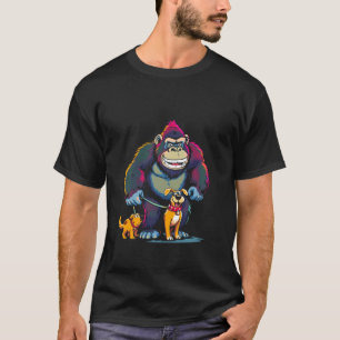 Camiseta Gorila Con Perros