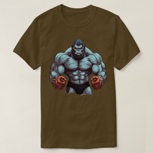 Camiseta Gorila de Bodybuilder (Diseño del anverso)