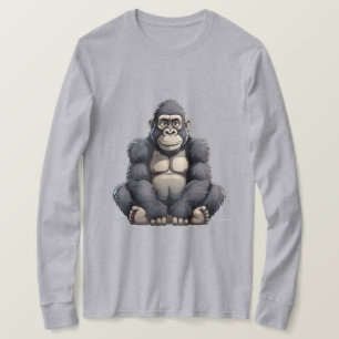 Camiseta Gorila de estilo caricaturesco
