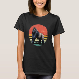Camiseta Gorila De Estilo Vintage Retro De Gorila Para Gori