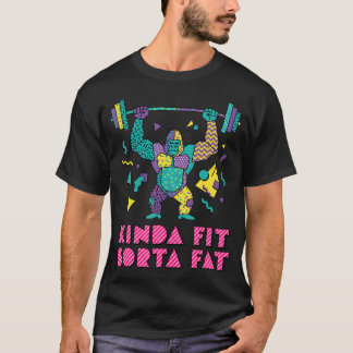 Camiseta Gorila de Gimnasio Divertido Un Poco En Forma Algo