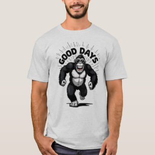 Camiseta Gorila de Guay Buenos días arte retro Personalizad