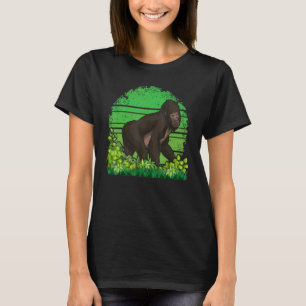 Camiseta Gorila de la fauna silvestre Monkey Ape Retro Gori