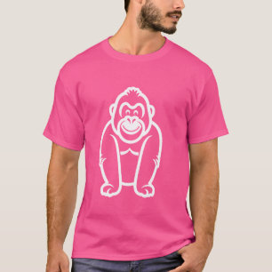 Camiseta Gorila de mono Animales de la cúpula gorila simple