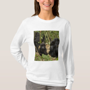Camiseta Gorila de montaña, adulto con cría