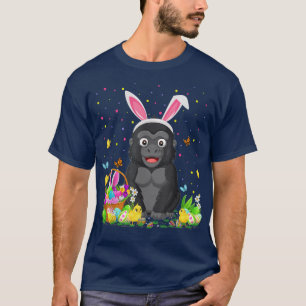Camiseta Gorila de Pascua Bunny Egg Hunting Gorilla Easter 