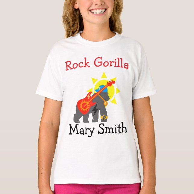 Camiseta Gorila de rock (Anverso)