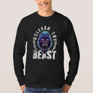 Camiseta Gorila Desencadena La Motivación De Gimnasio De La