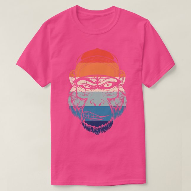 Camiseta Gorila dura vintage (Diseño del anverso)